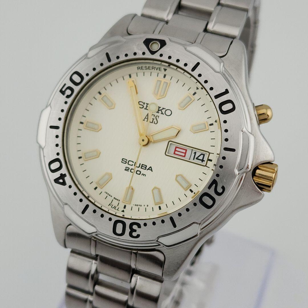 ​極美品・二次電池交換済】SEIKOセイコー スキューバ キネティック