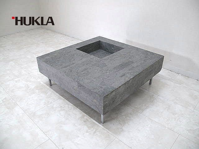 フクラ「ELT001」スクエアセンターテーブル 80cm グレーストーン約18万
