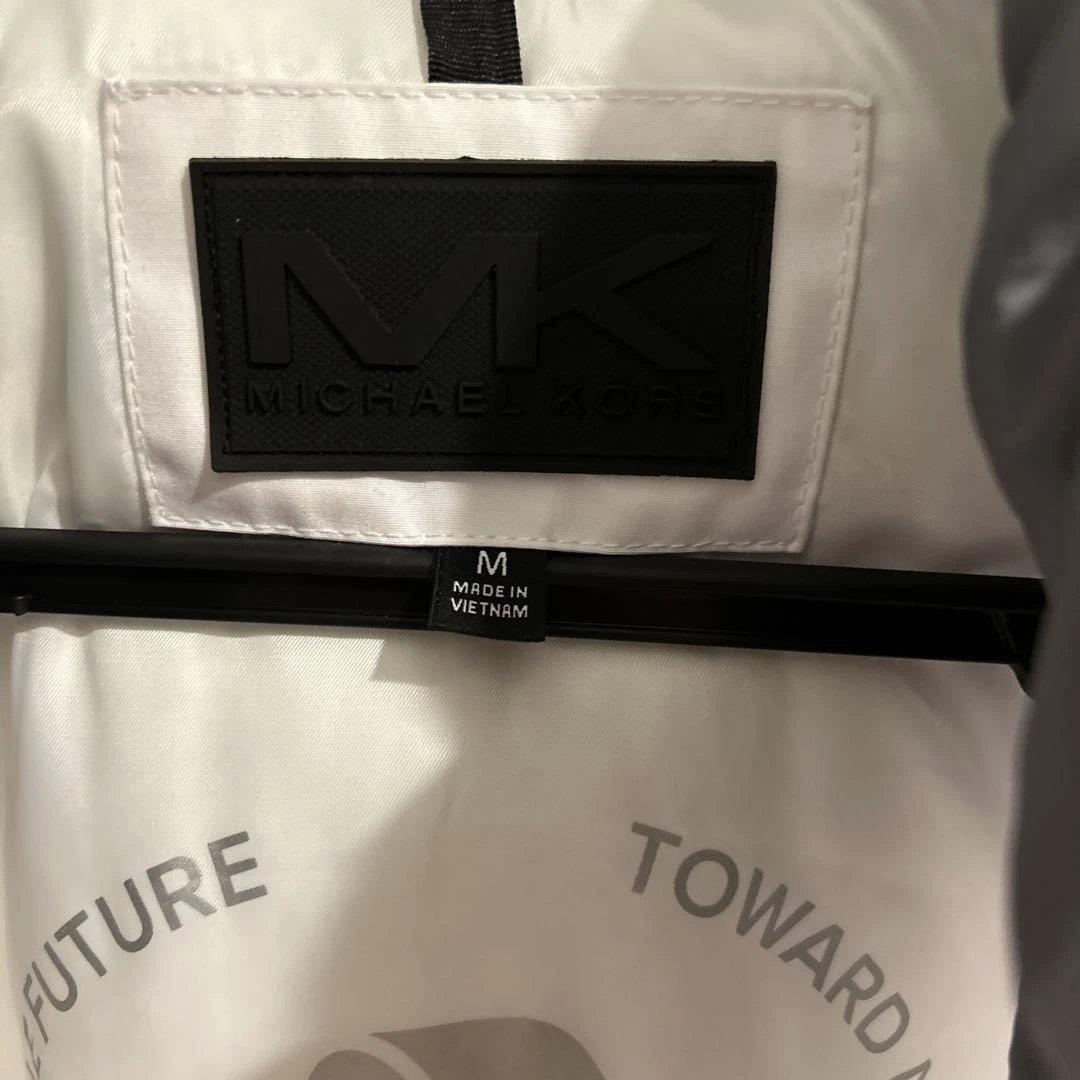 マイケルコース　コート ウーヴン フーディー メンズロングダウン　M（L）