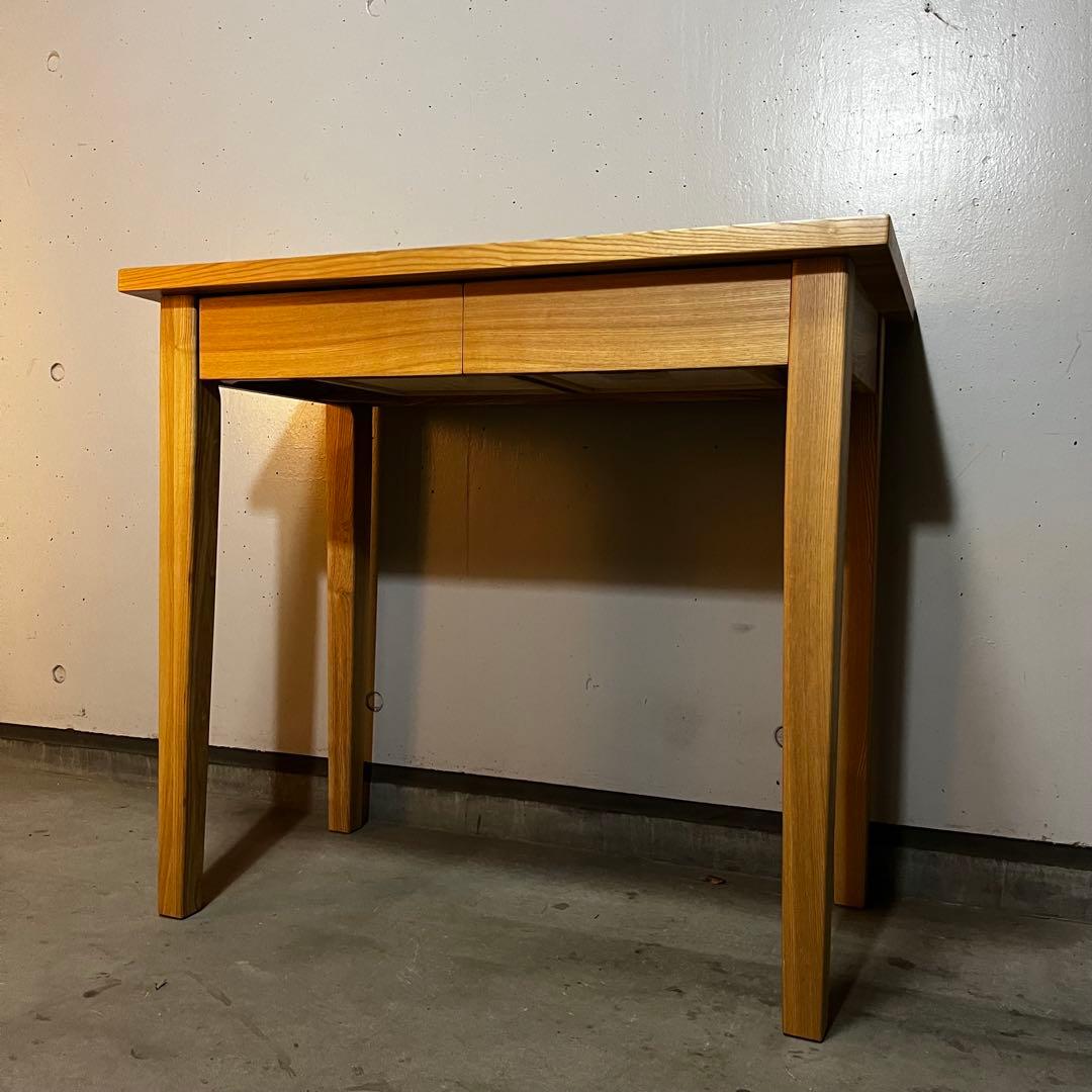 美品・廃盤希少★無印 タモ材パーソナルデスク