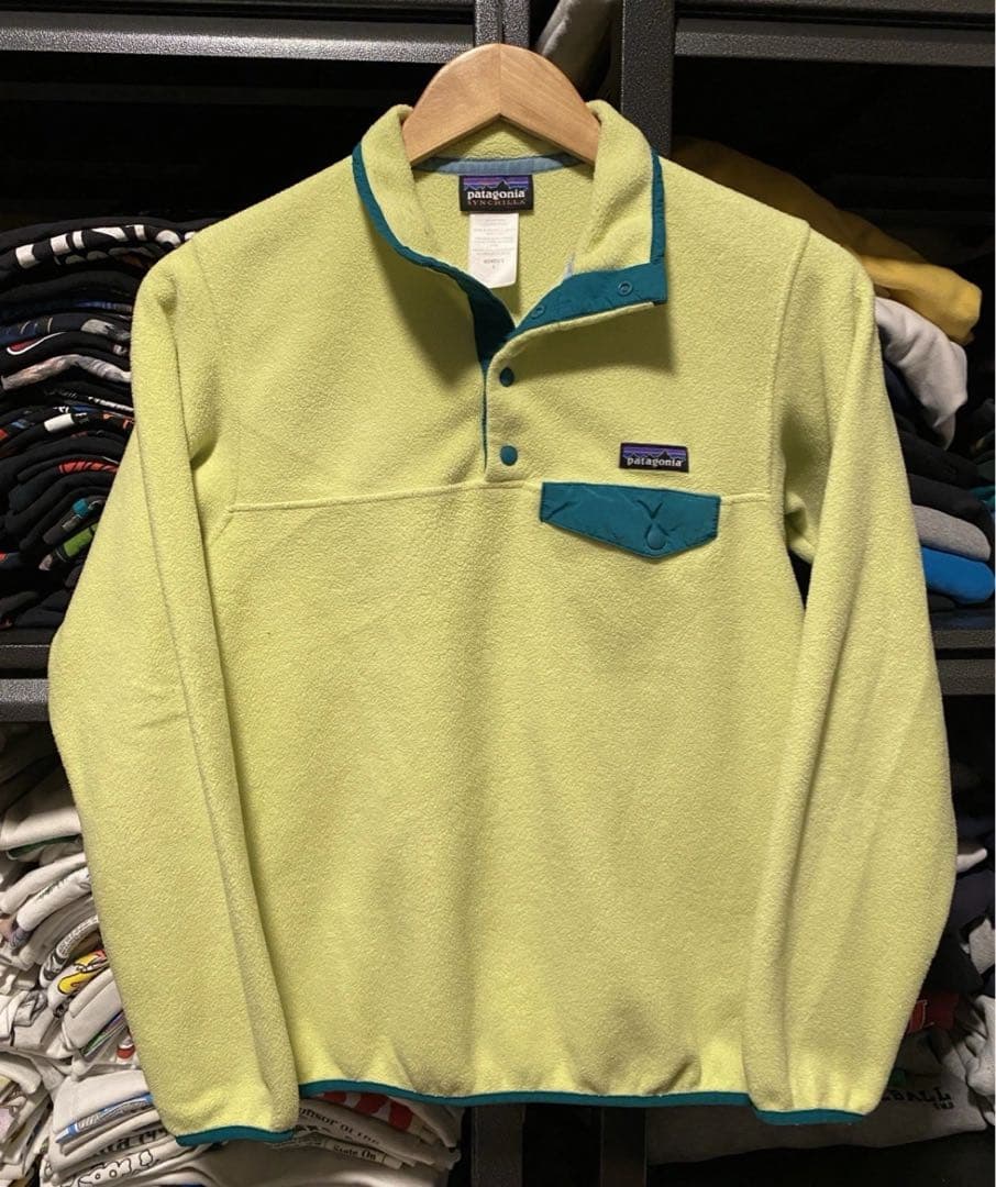 ★パタゴニアスナップT レディース　Sサイズ　レモンイエロー人気色