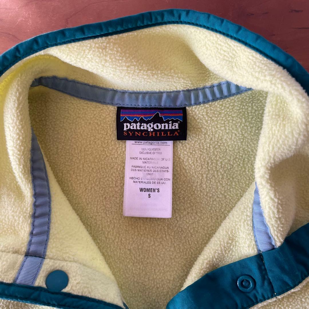 ★パタゴニアスナップT レディース　Sサイズ　レモンイエロー人気色