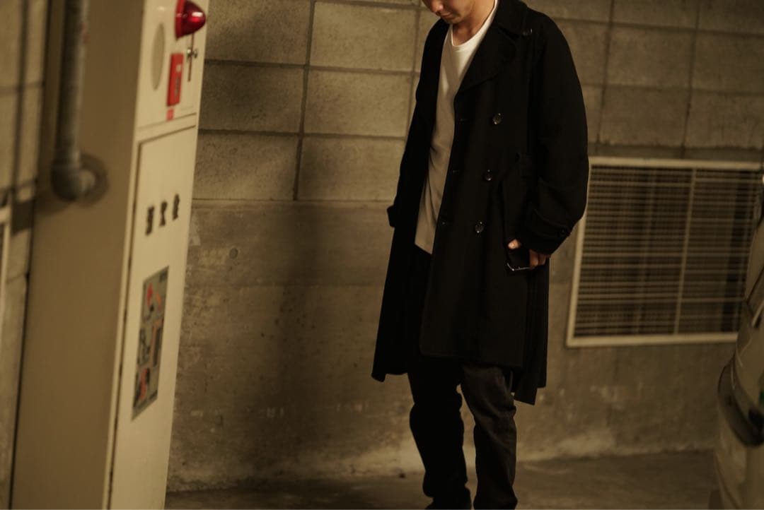 コムデギャルソン オムプリュス 18aw 捻れ カシミヤ ウール コート 黒