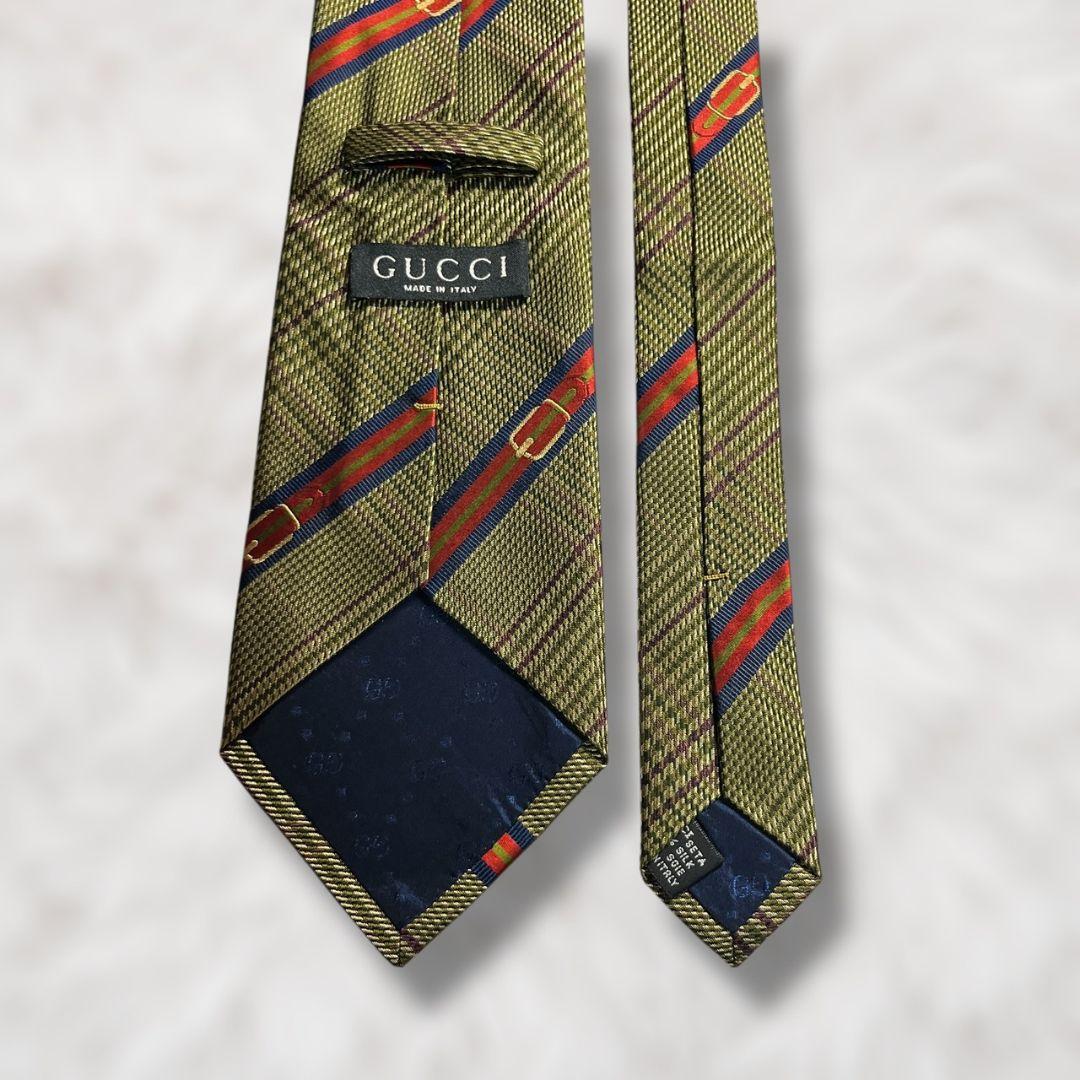 【未使用級✨】グッチ グレンチェック シェリーライン 赤青黄緑紫 ジャガード