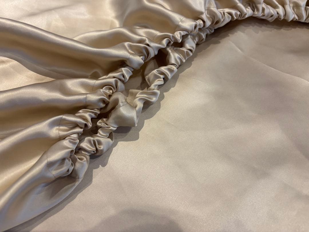 【本物シルク100％】 ボックスシーツ セミシングル　90×200×35 限定品