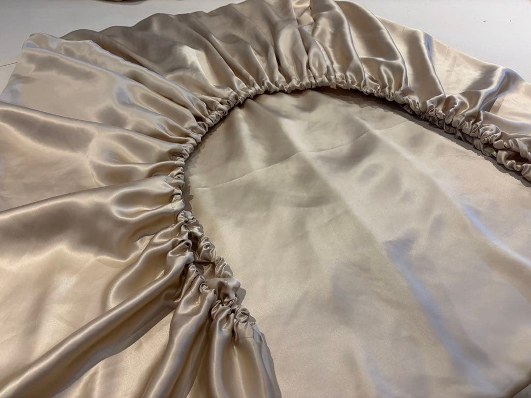 【本物シルク100％】 ボックスシーツ セミシングル　90×200×35 限定品