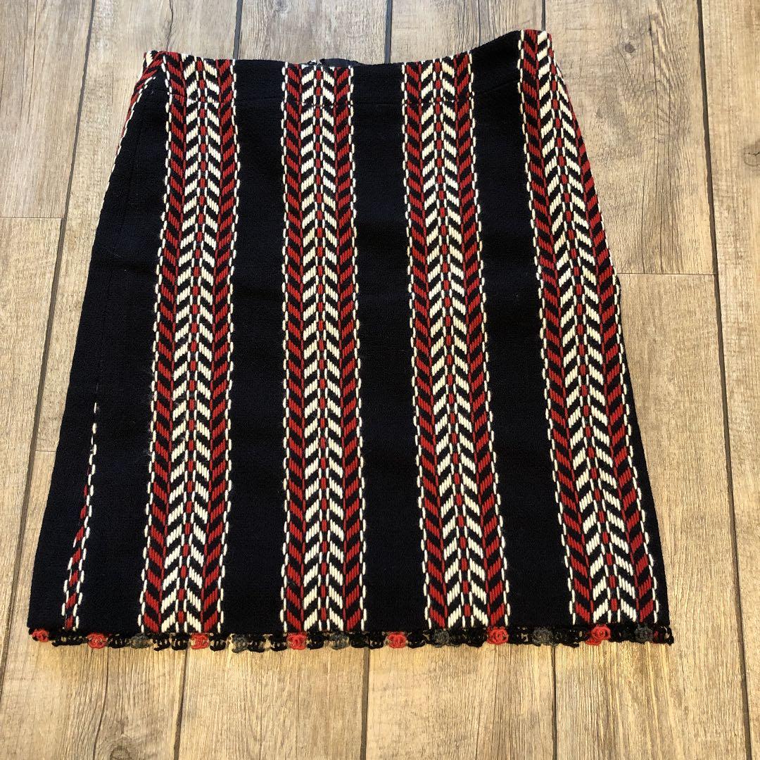 正規品　シャネル　CCマーク　ツイード　スカート