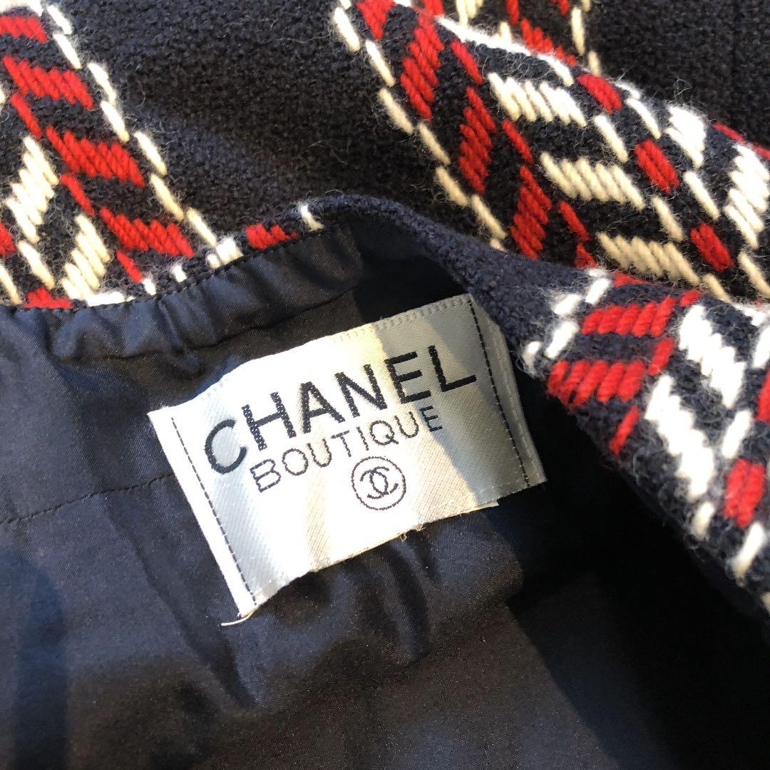 正規品　シャネル　CCマーク　ツイード　スカート
