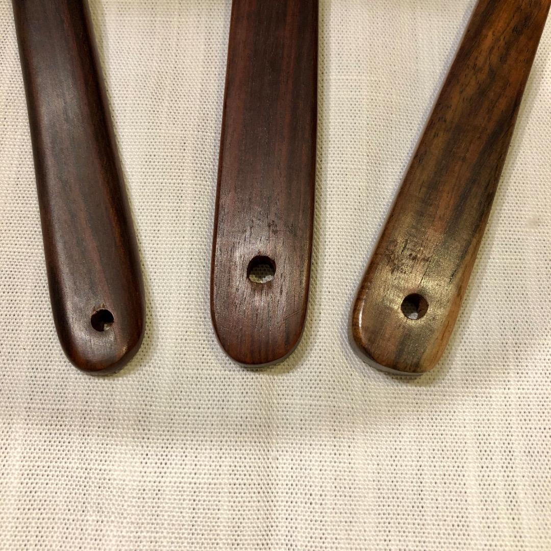 【超レア！未使用】デンマーク★ローズウッド木製サラダトング＆ライススクープセット