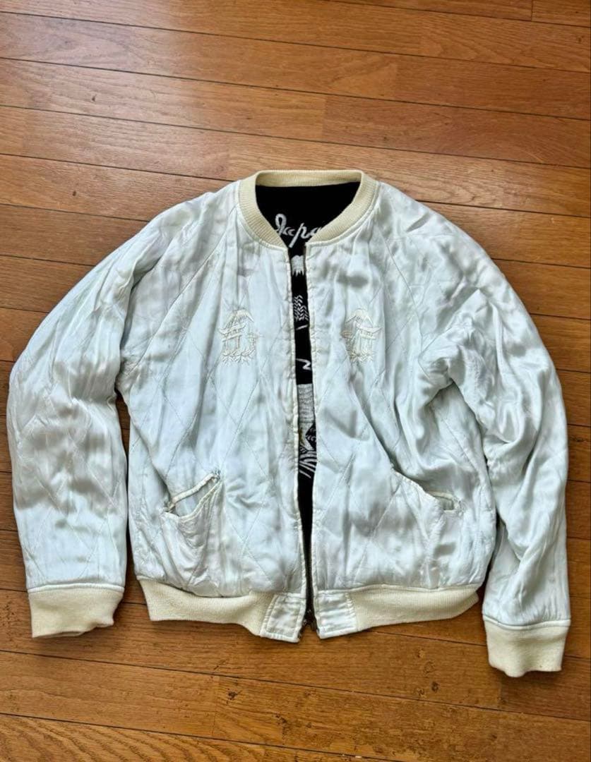 warehouse スカジャン 別珍 裏白