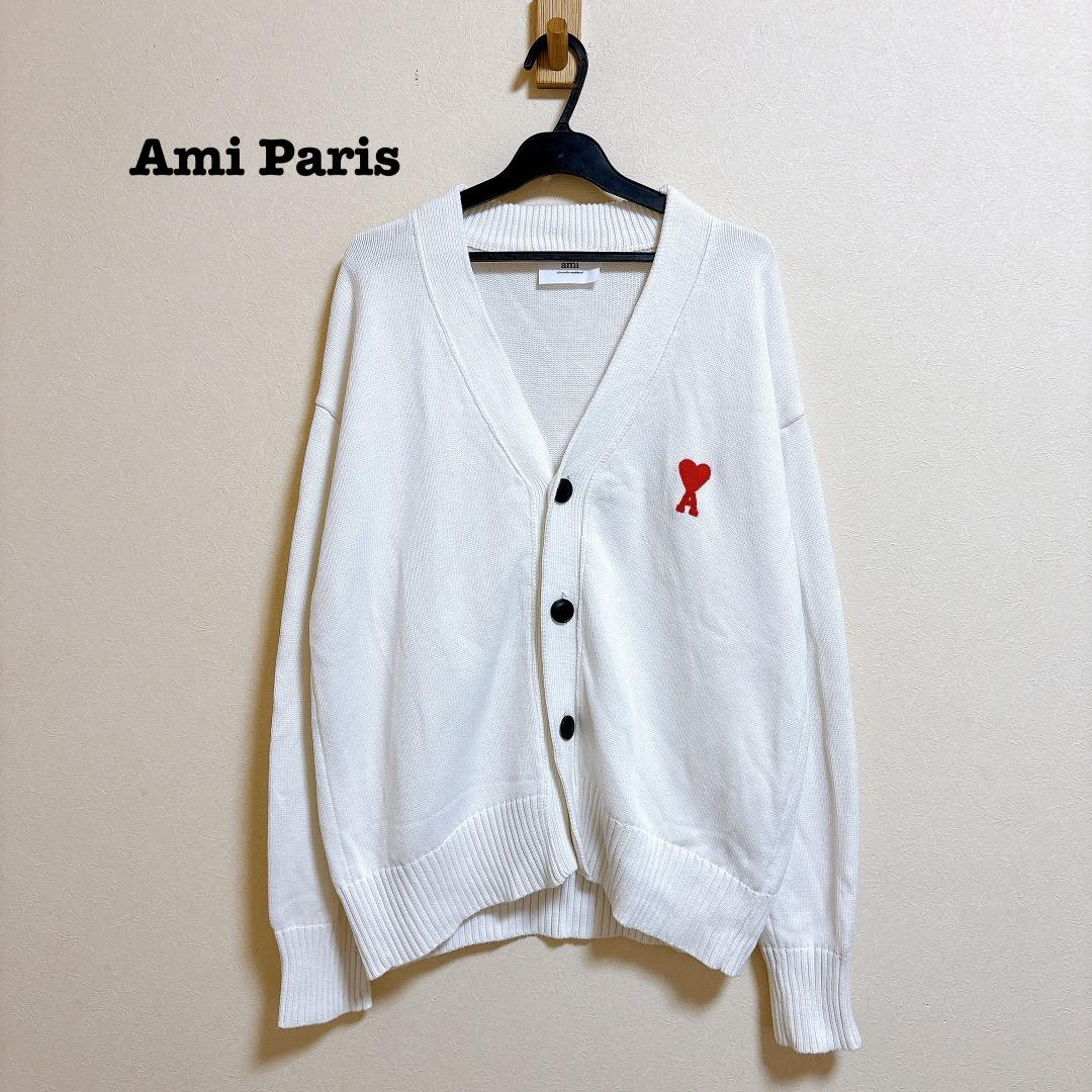 Ami Paris Ami de Coeur Vネック カーディガン Mサイズ