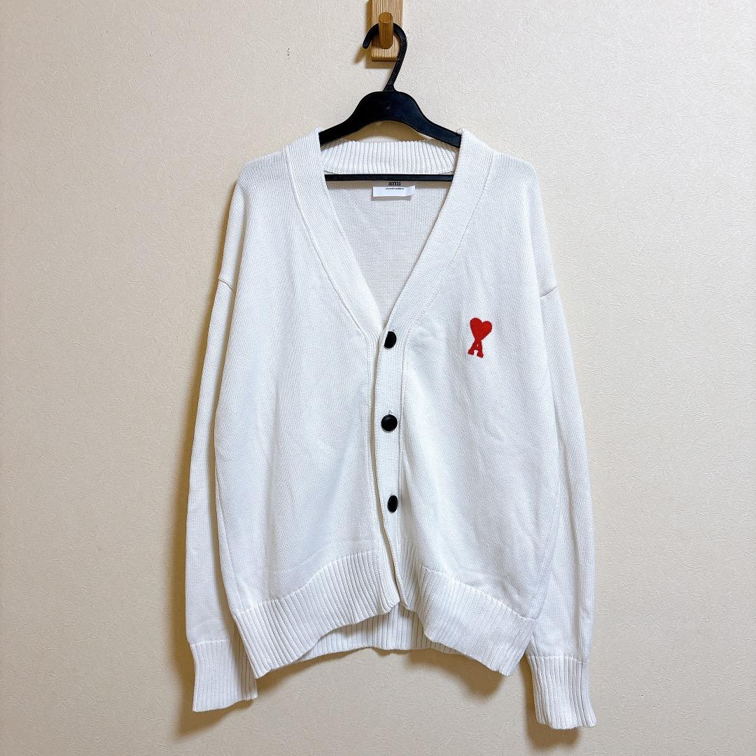 Ami Paris Ami de Coeur Vネック カーディガン Mサイズ