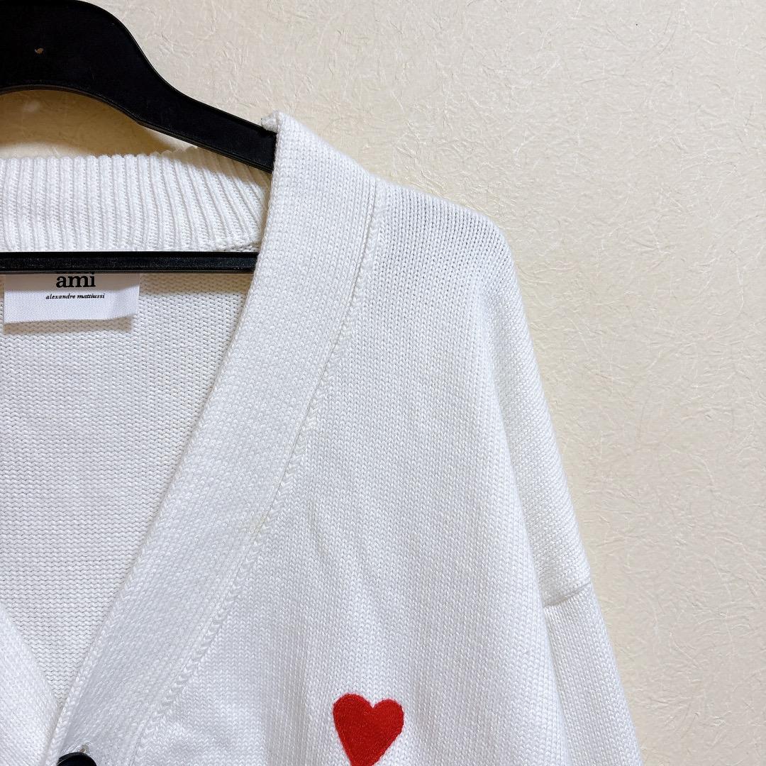 Ami Paris Ami de Coeur Vネック カーディガン Mサイズ