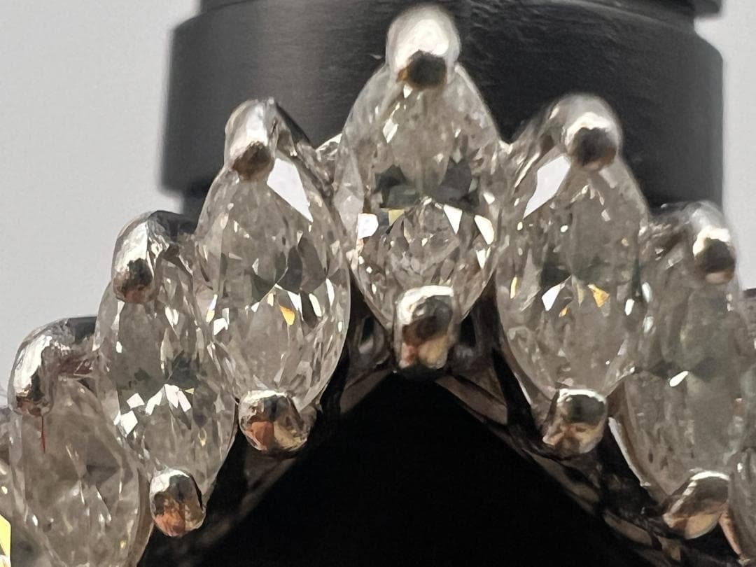 【ととろ】PT900　ダイヤモンブイカット　リングD1.00ct6.5g