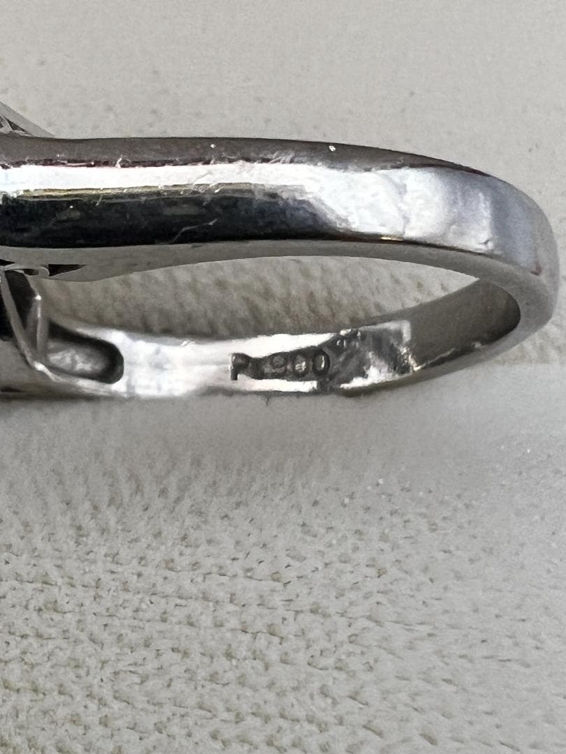 【ととろ】PT900　ダイヤモンブイカット　リングD1.00ct6.5g