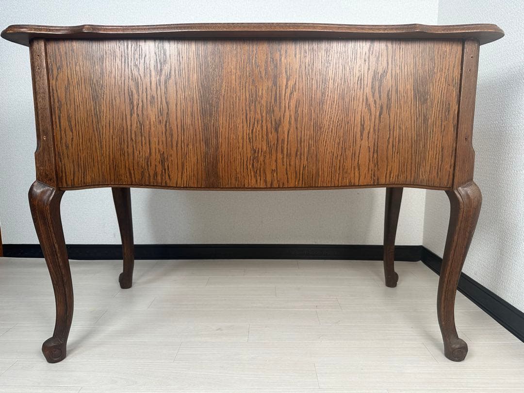 三越 ブルージュ Brugge オーク材 猫脚 デスク ヨーロピアン ※i1※