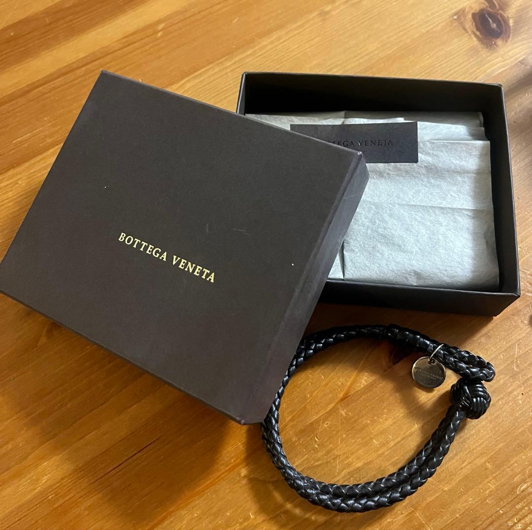 《美品》ボッデガヴェネタ　編み込み　レザーブレスレット