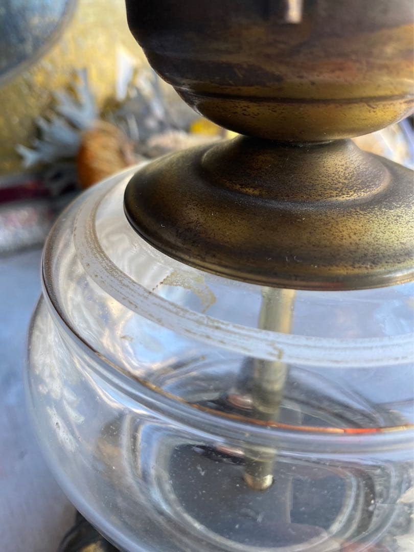 アンティーク 卓上スタンドランプ フロアスタンド ビンテージ ガラス インテリア