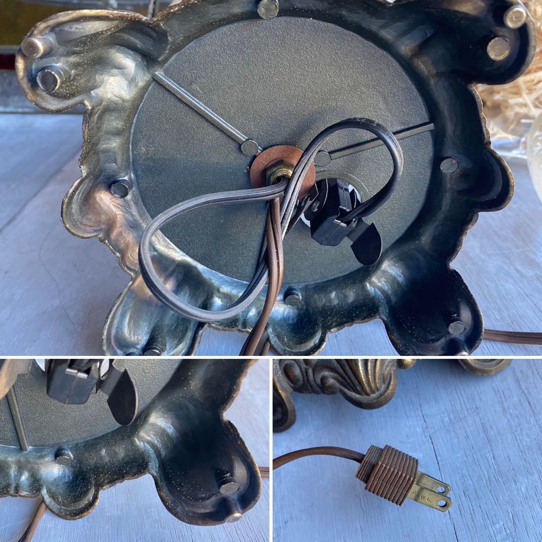 アンティーク 卓上スタンドランプ フロアスタンド ビンテージ ガラス インテリア