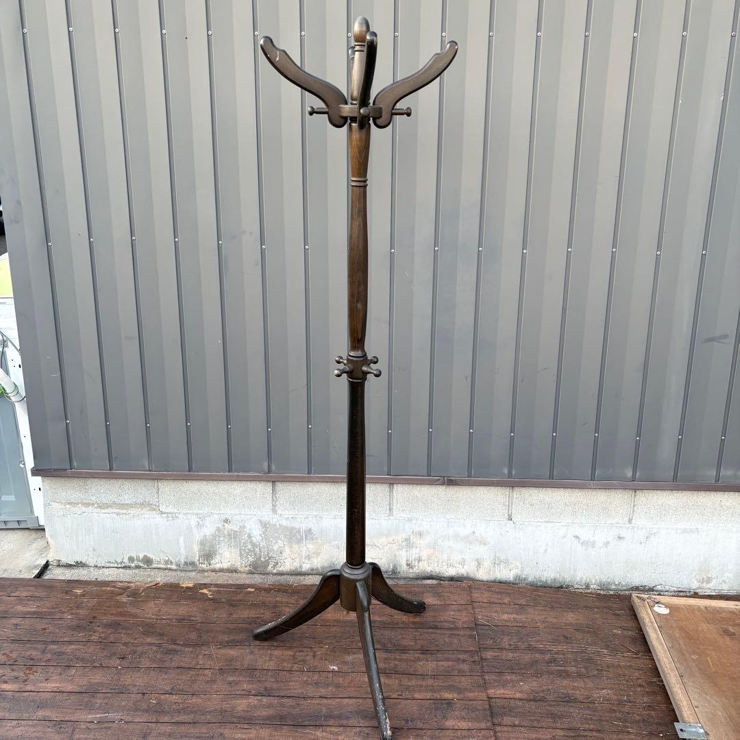 C2 昭和レトロ 木製 コートハンガー ニチハン ヴィンテージ ハンガースタンド