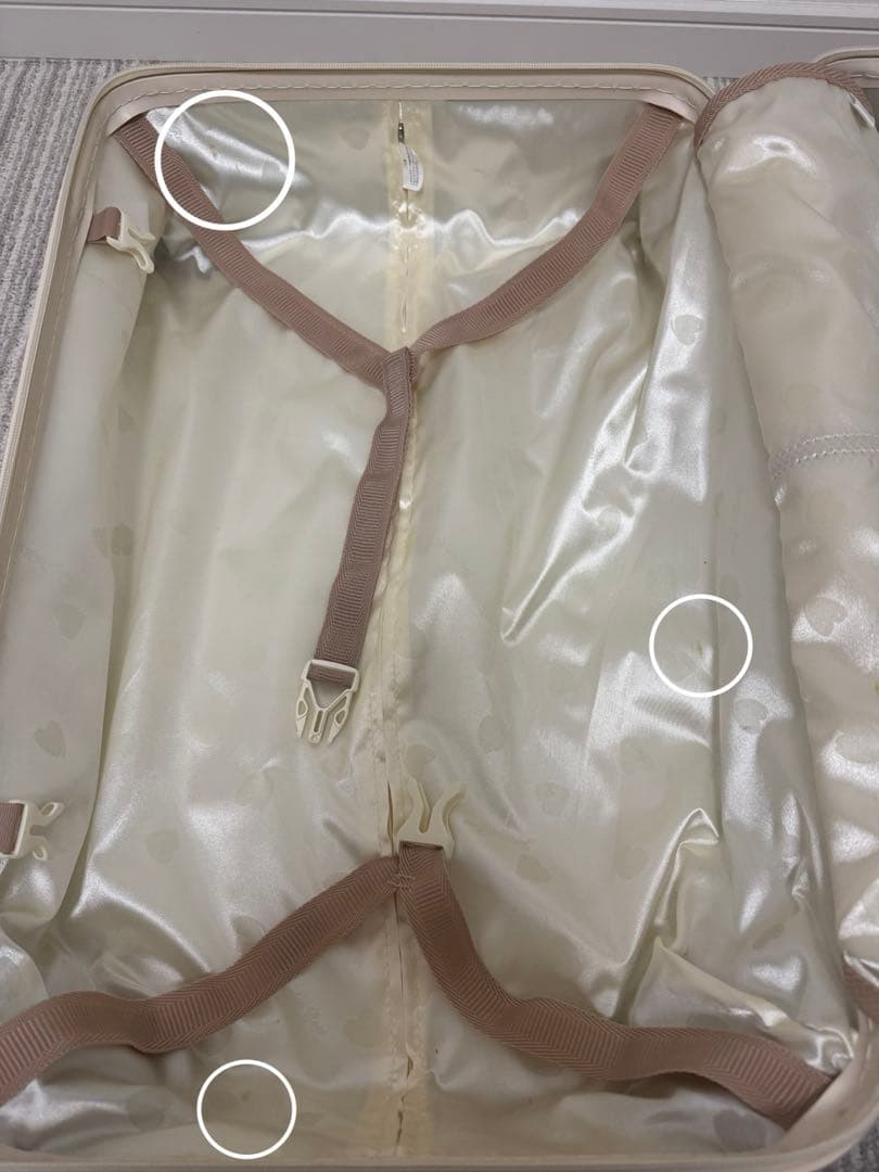 【美品】ジュエルナローズ　ラタンシェルトローリー　スーツケース