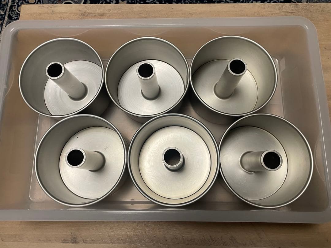 馬嶋屋菓子道具店　シフォンケーキ　型 18cm 6個セット　残り12