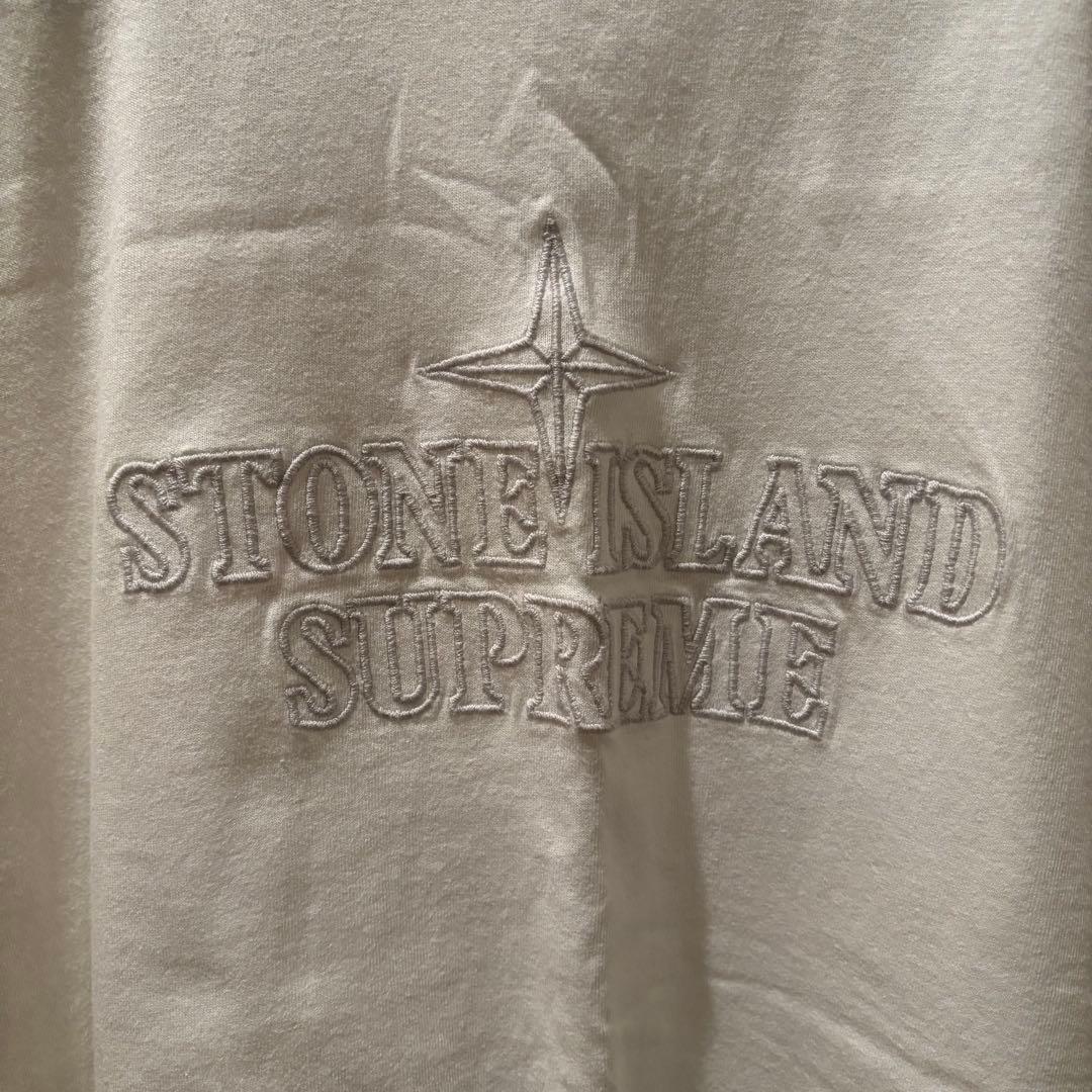 【入手困難】STONE  × Supreme 刺繍ロゴ Tシャツ