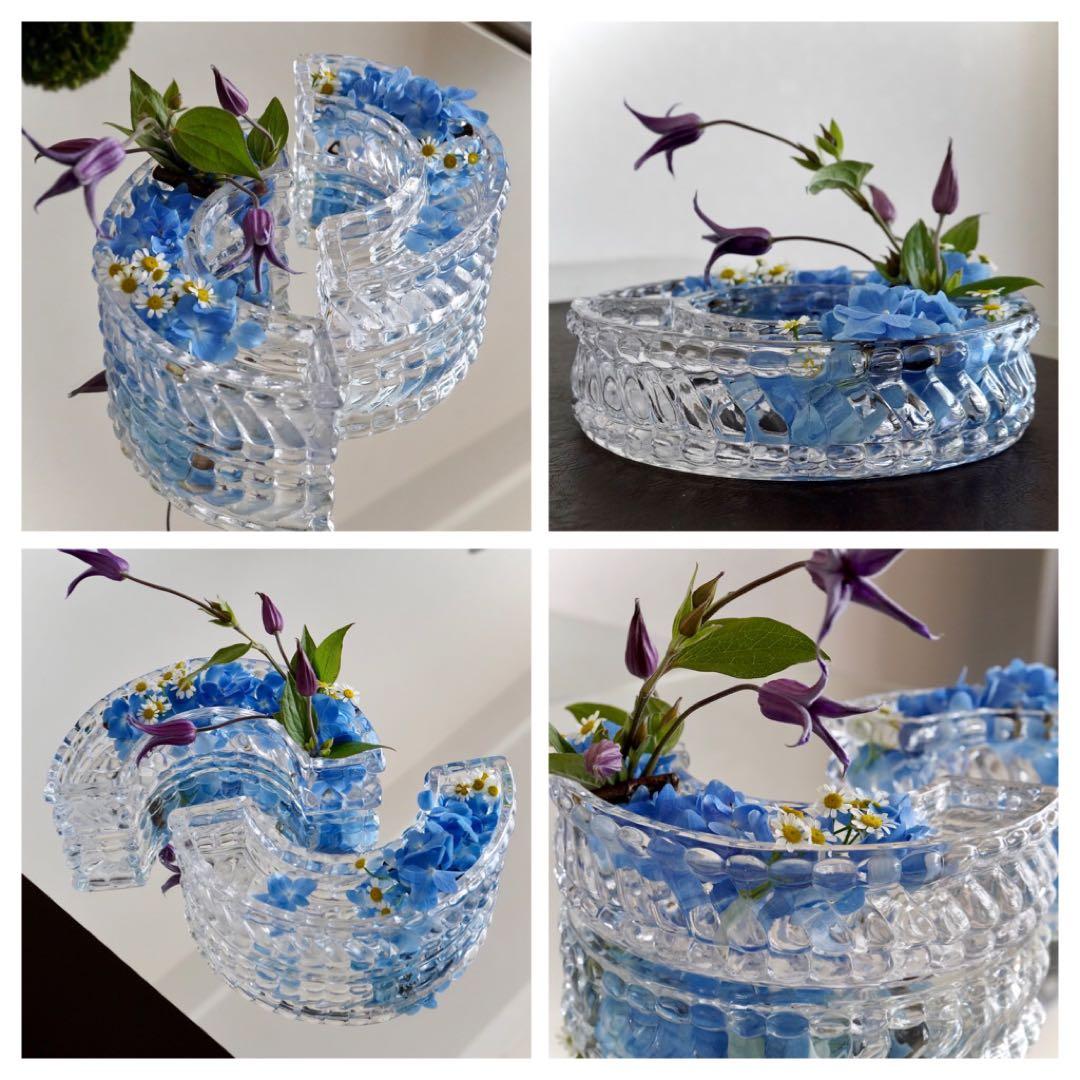 オールドバカラBACCARATバンブー★テーブル センター フラワーベース/花器