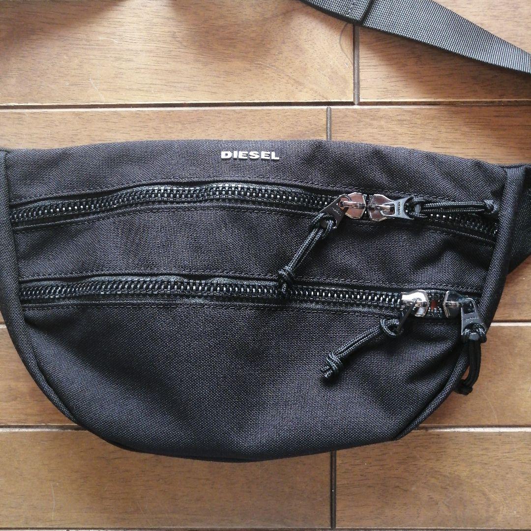 DIESEL ボディバッグ 、ウエストポーチブラック