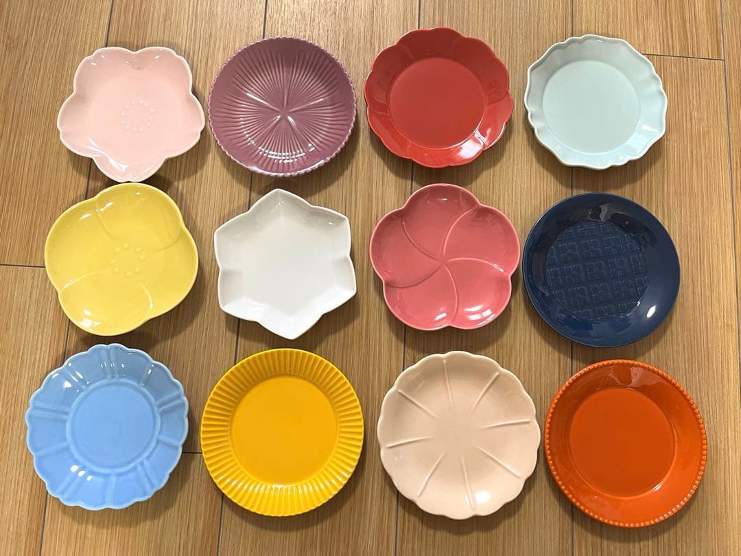 金麦花やか皿12枚セットコンプリート