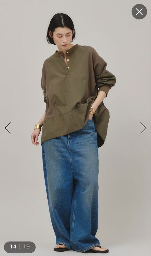 新品試着のみ＜&RC＞スーパーワイドルーズデニム カレンソロジー 38