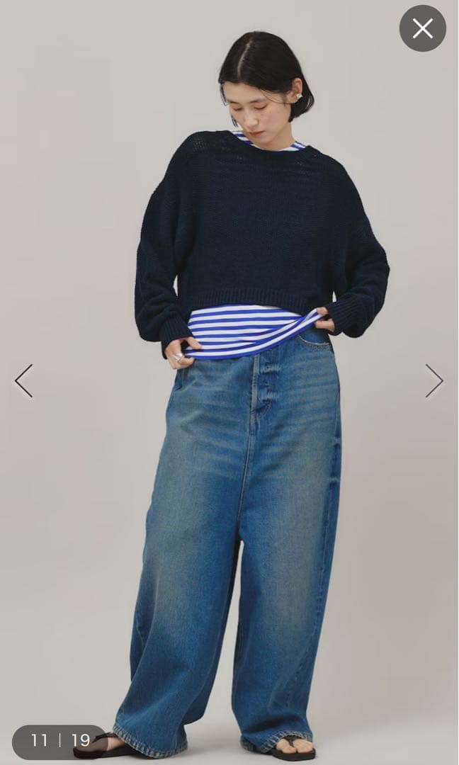 新品試着のみ＜&RC＞スーパーワイドルーズデニム カレンソロジー 38