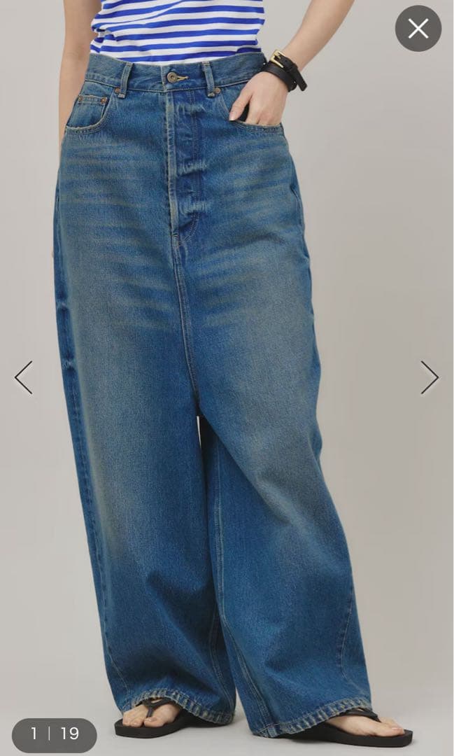 新品試着のみ＜&RC＞スーパーワイドルーズデニム カレンソロジー 38