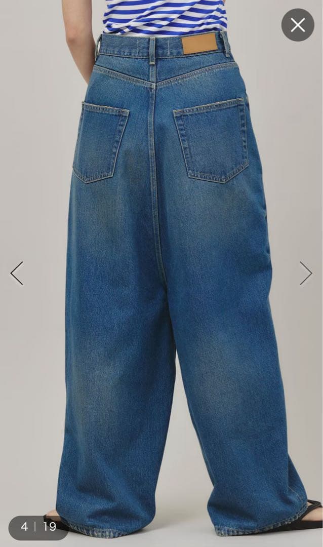 新品試着のみ＜&RC＞スーパーワイドルーズデニム カレンソロジー 38