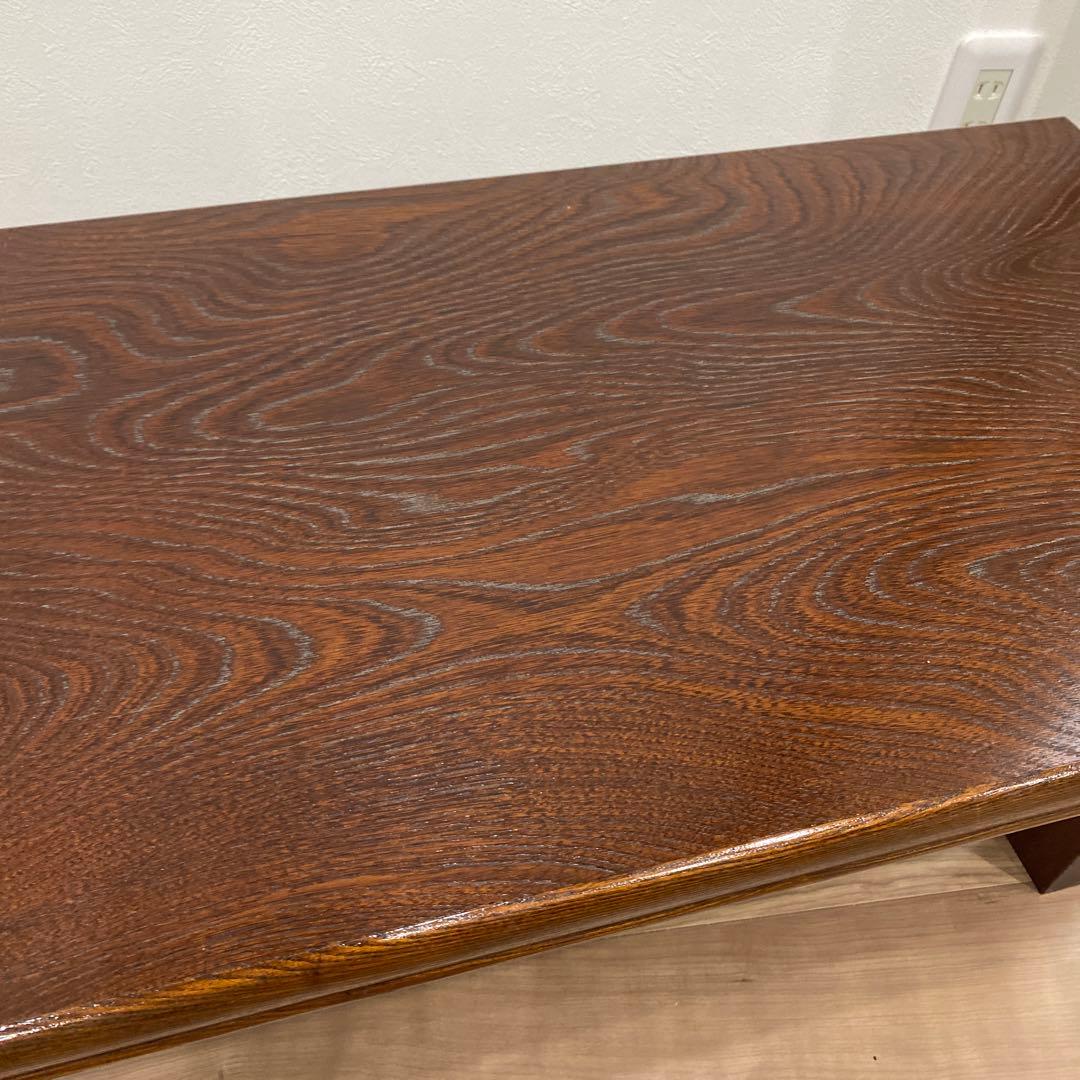 欅 ケヤキ テーブル 座卓　和風　和室　レトロ　アンティーク