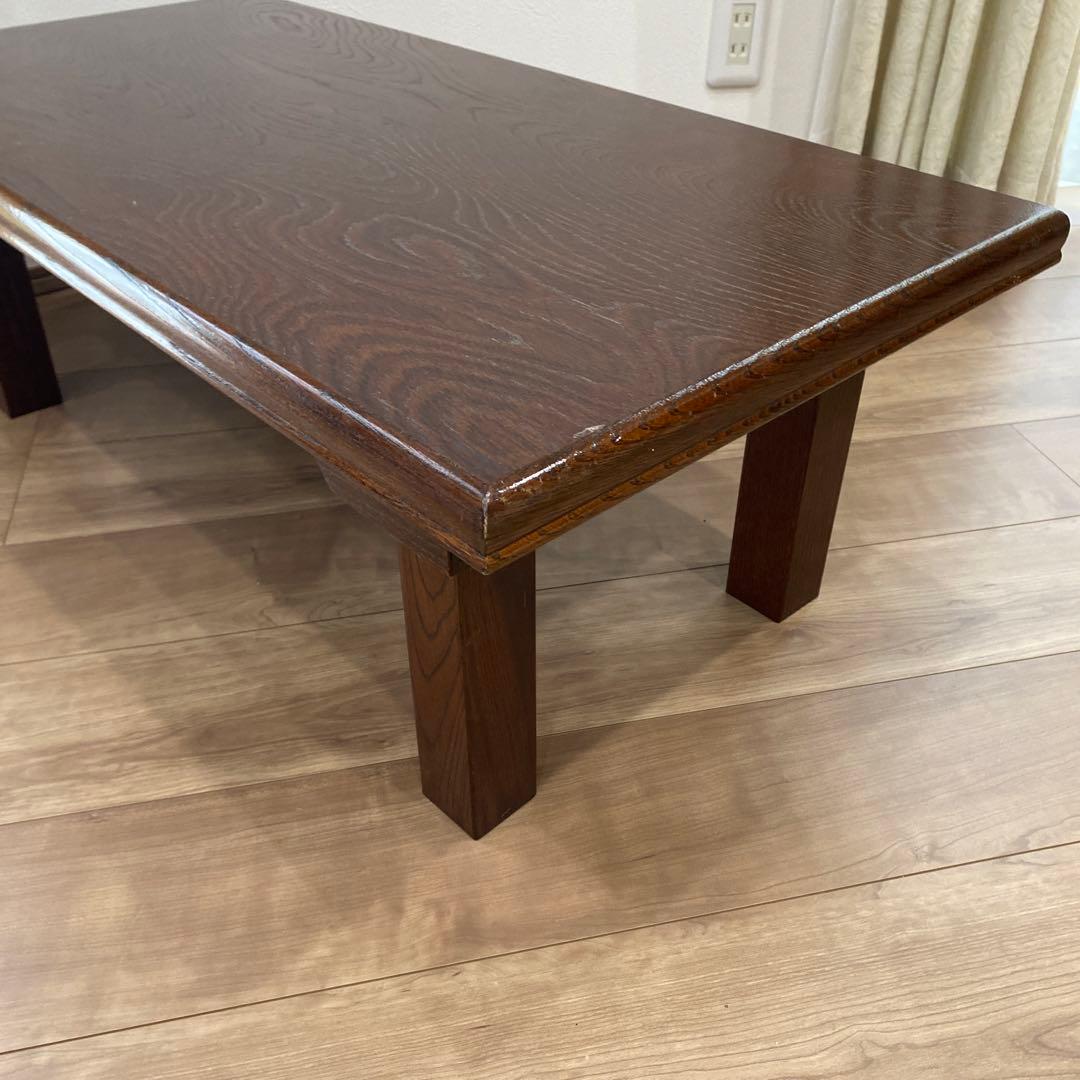 欅 ケヤキ テーブル 座卓　和風　和室　レトロ　アンティーク