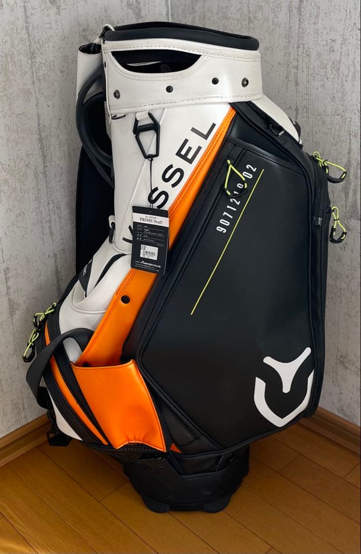 Vessel キャディバッグ ブラック・オレンジ