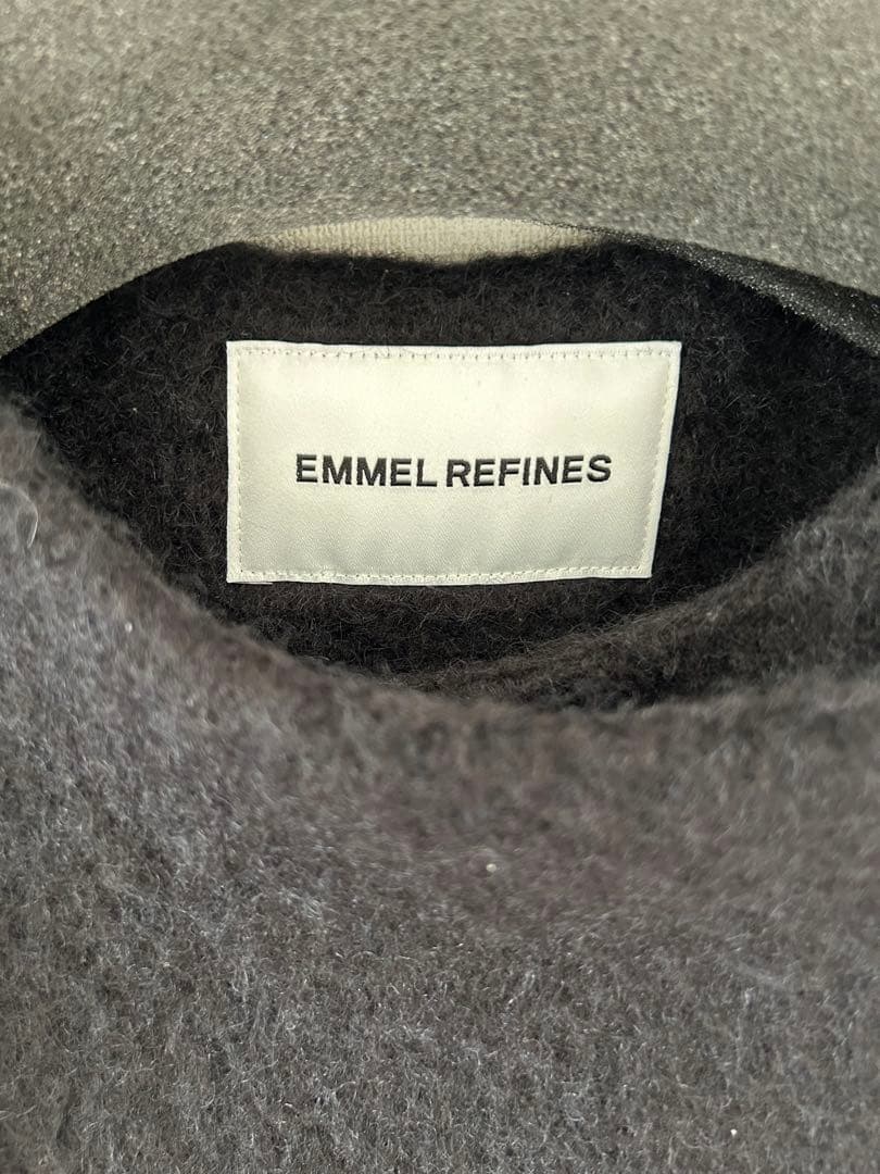 新品　＜EMMEL REFINES＞EM ノーカラーAラインシャギーコート