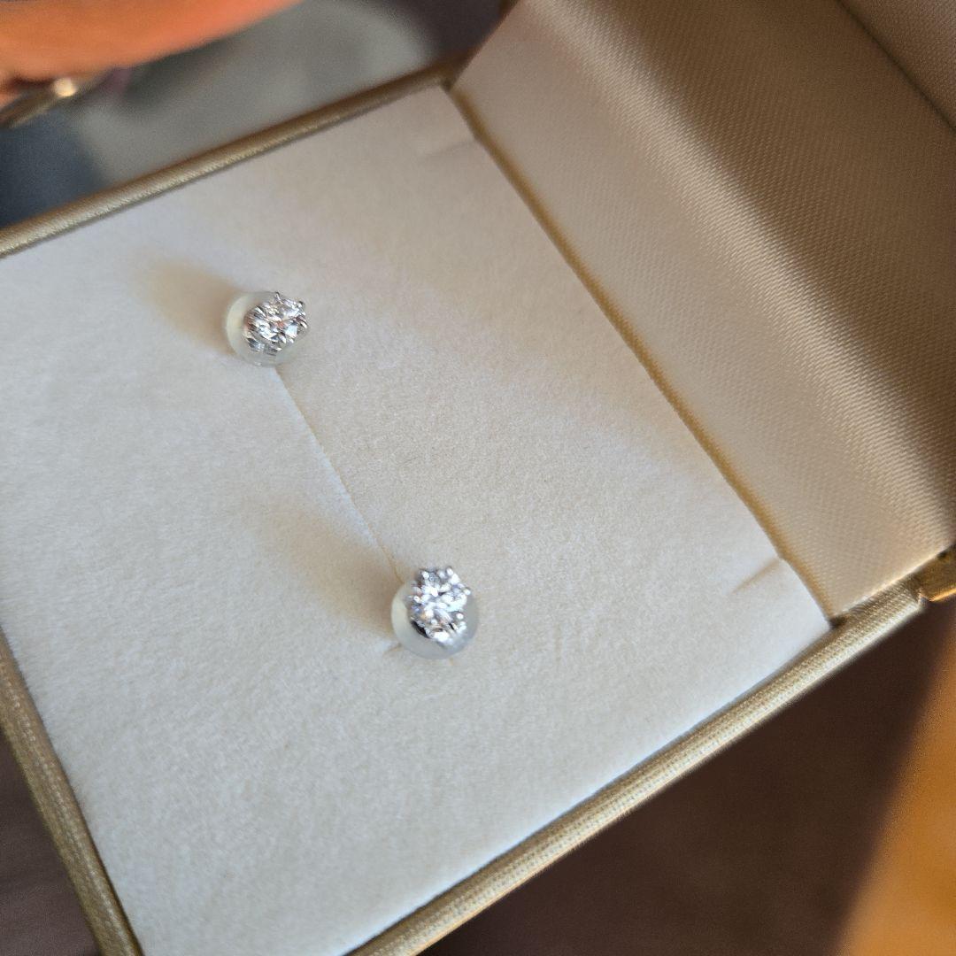 3*3様 ダイヤモンド　プラチナ　ピアス