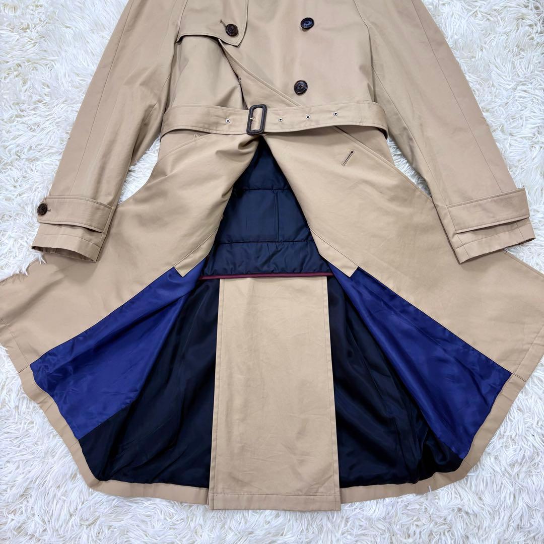 極美品 Paul Smith 2021年 ダブルトレンチコート ライナー付 M