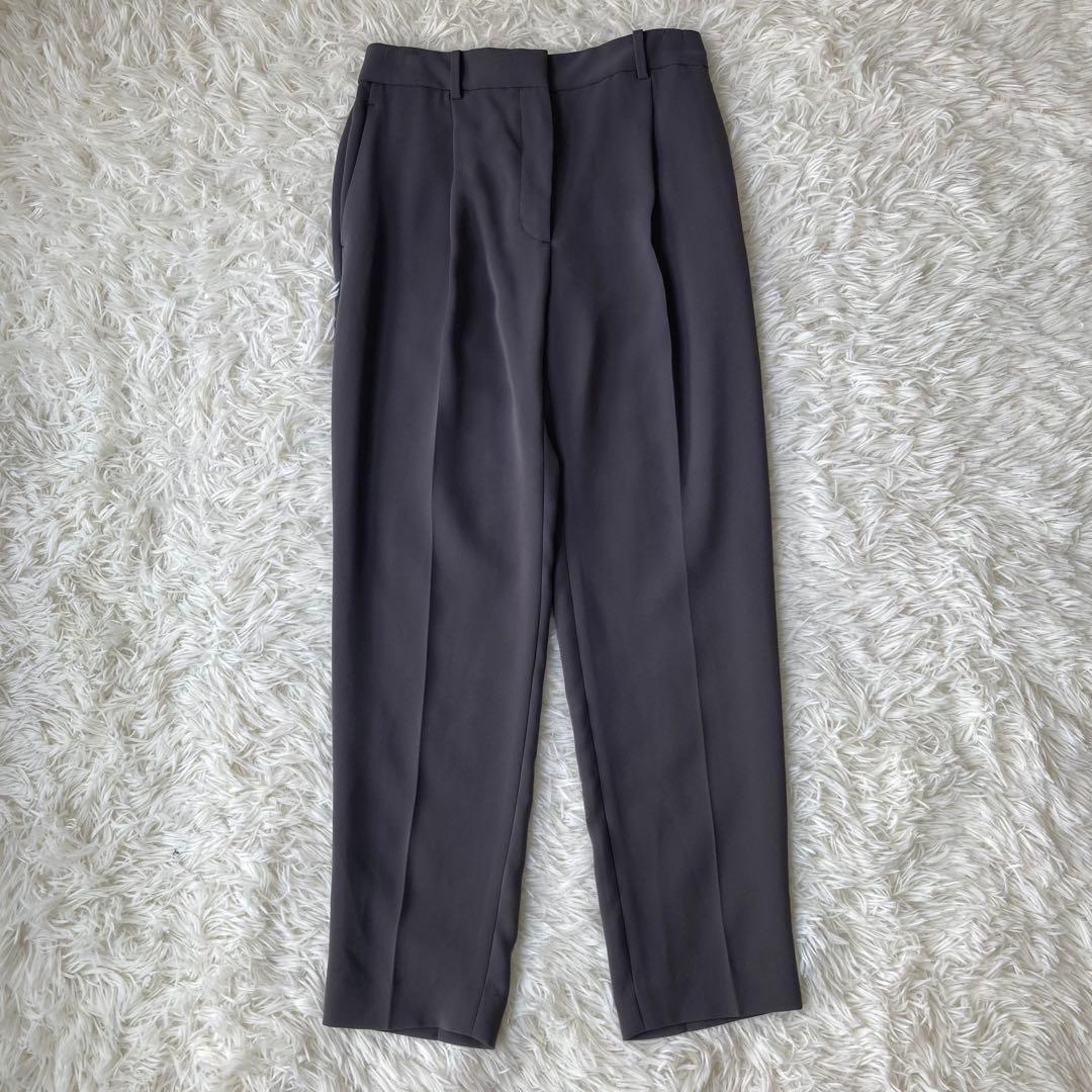 【極美品】 PLST トリアセ ノーカラーセットアップ グレー Mサイズ