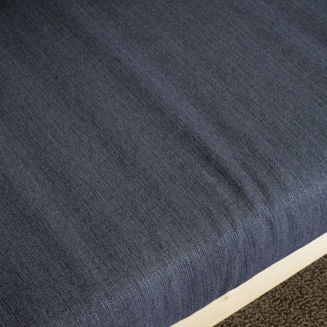 N 新品 北欧 パイン材 ソファベッド グレー カントリー すのこ ナチュラル