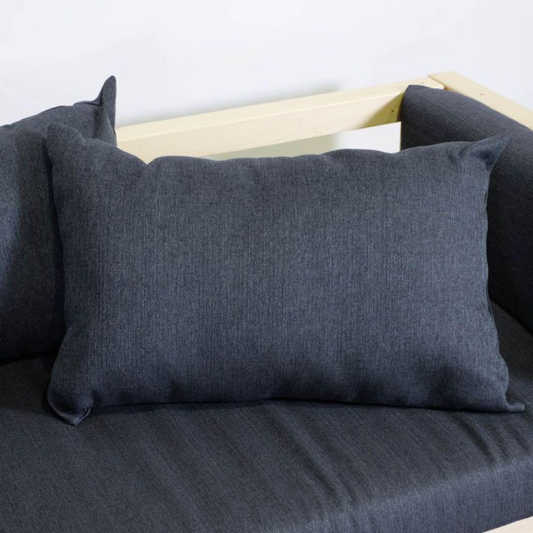 N 新品 北欧 パイン材 ソファベッド グレー カントリー すのこ ナチュラル