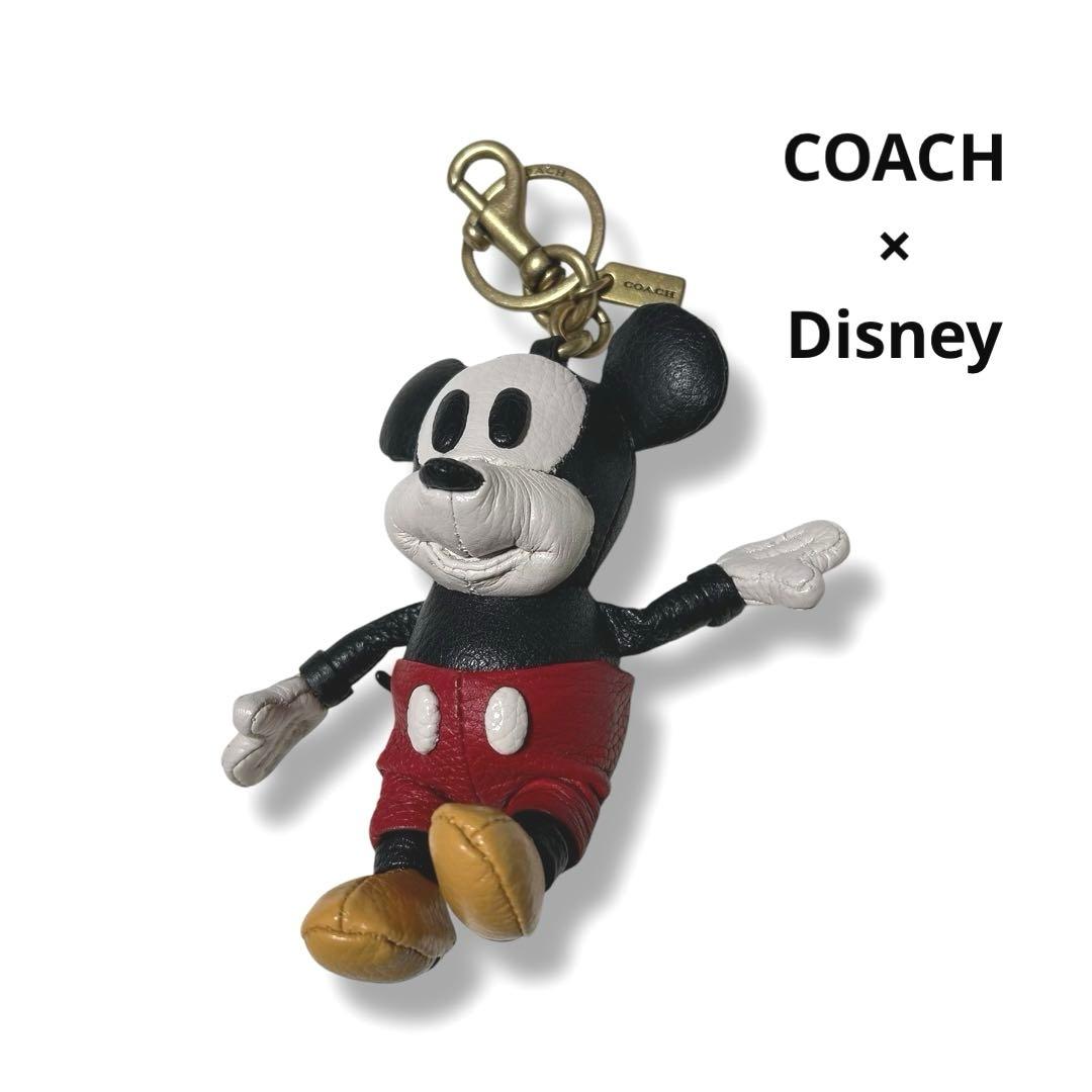 【希少】コーチ ディズニー ミッキー チャーム キーホルダー 50周年