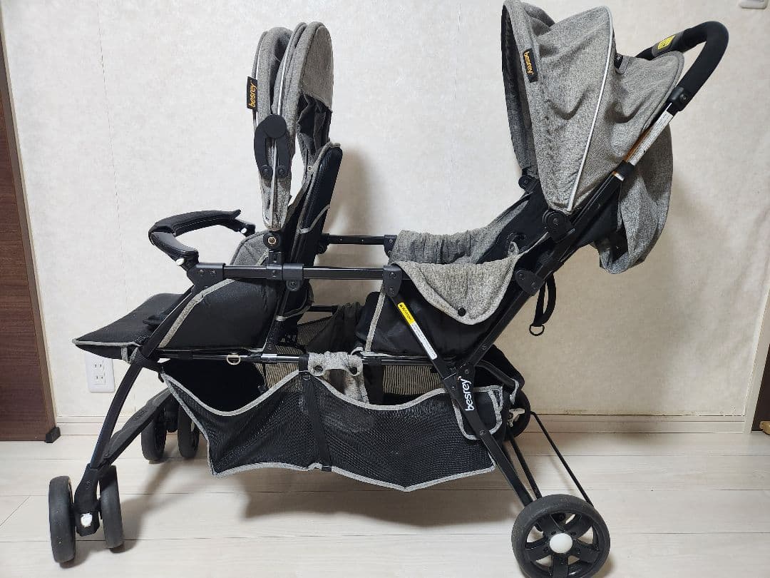 (11/24まで) besrey 二人乗りベビーカー