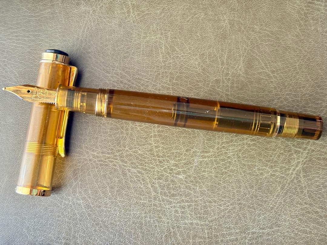 PELIKAN/ペリカン2014特別生産品M200万年筆 コニャック B（太字）