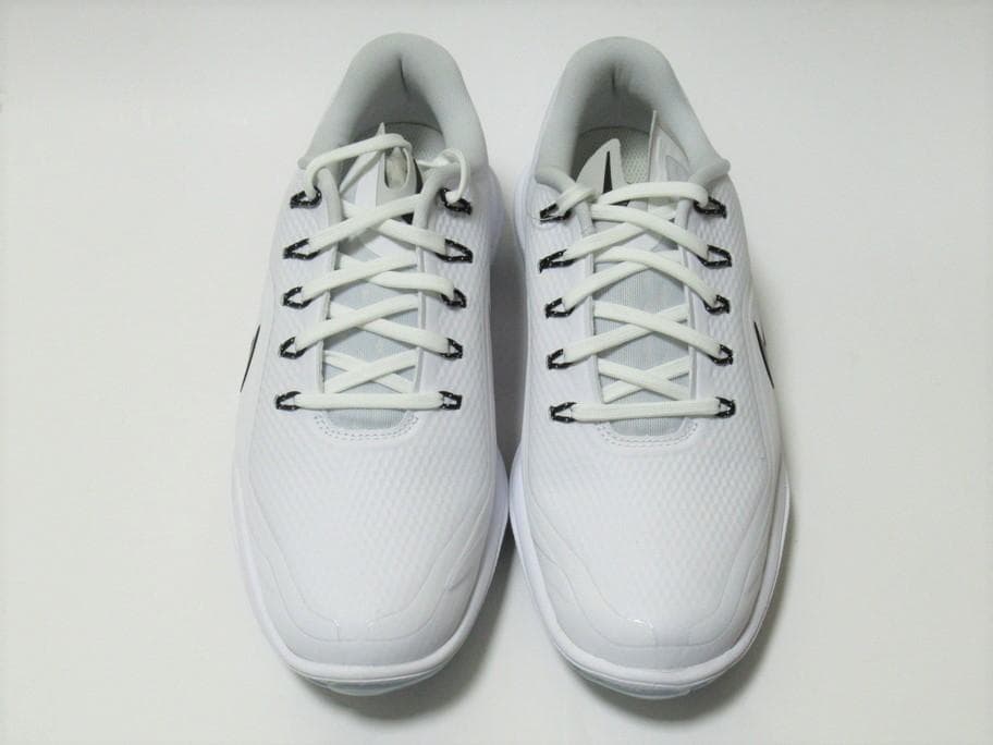 23cm 白 黒 ナイキ ゴルフ シューズ ルナコントロール