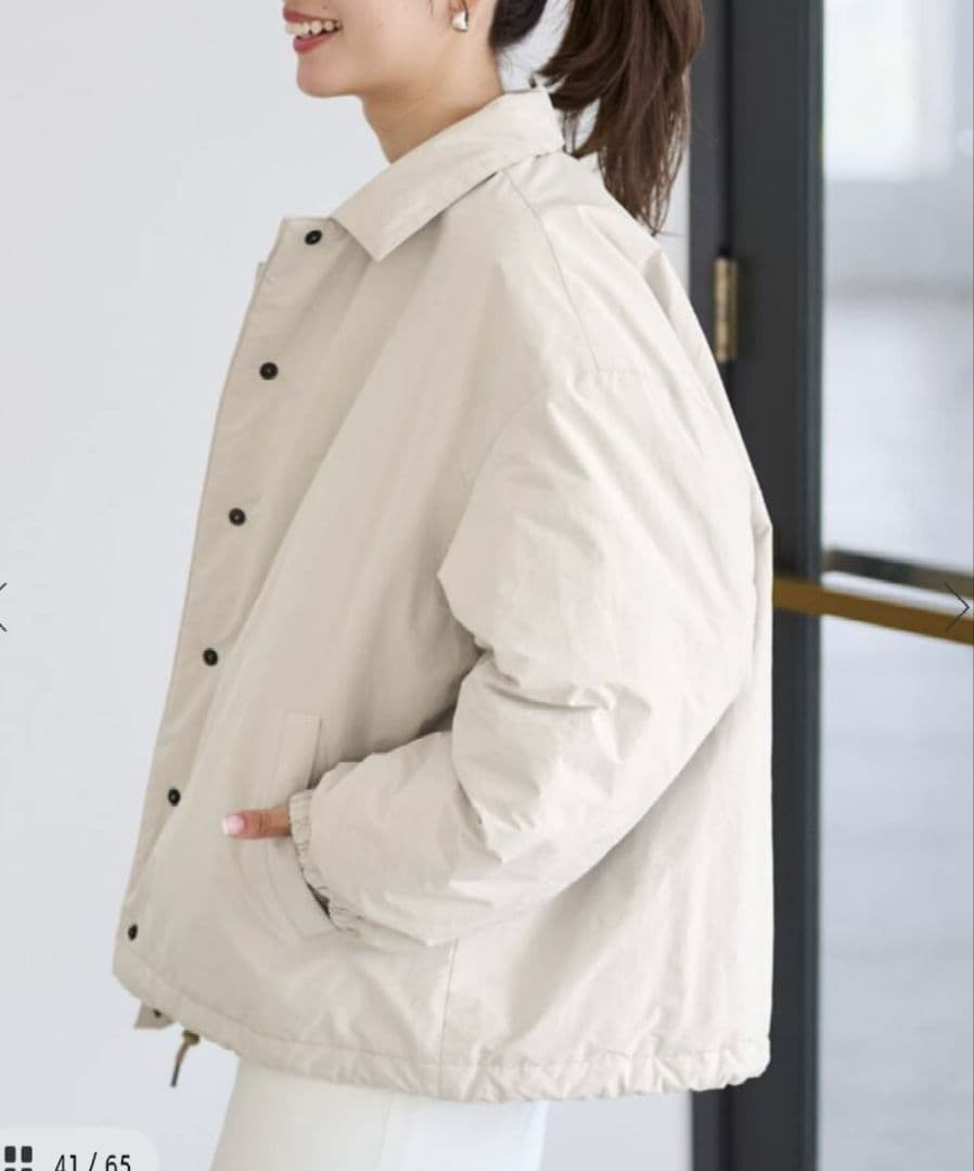 r*l様 新品未使用●FRAMeWORK 撥水防風ポンチョコート　ナチュラル　3