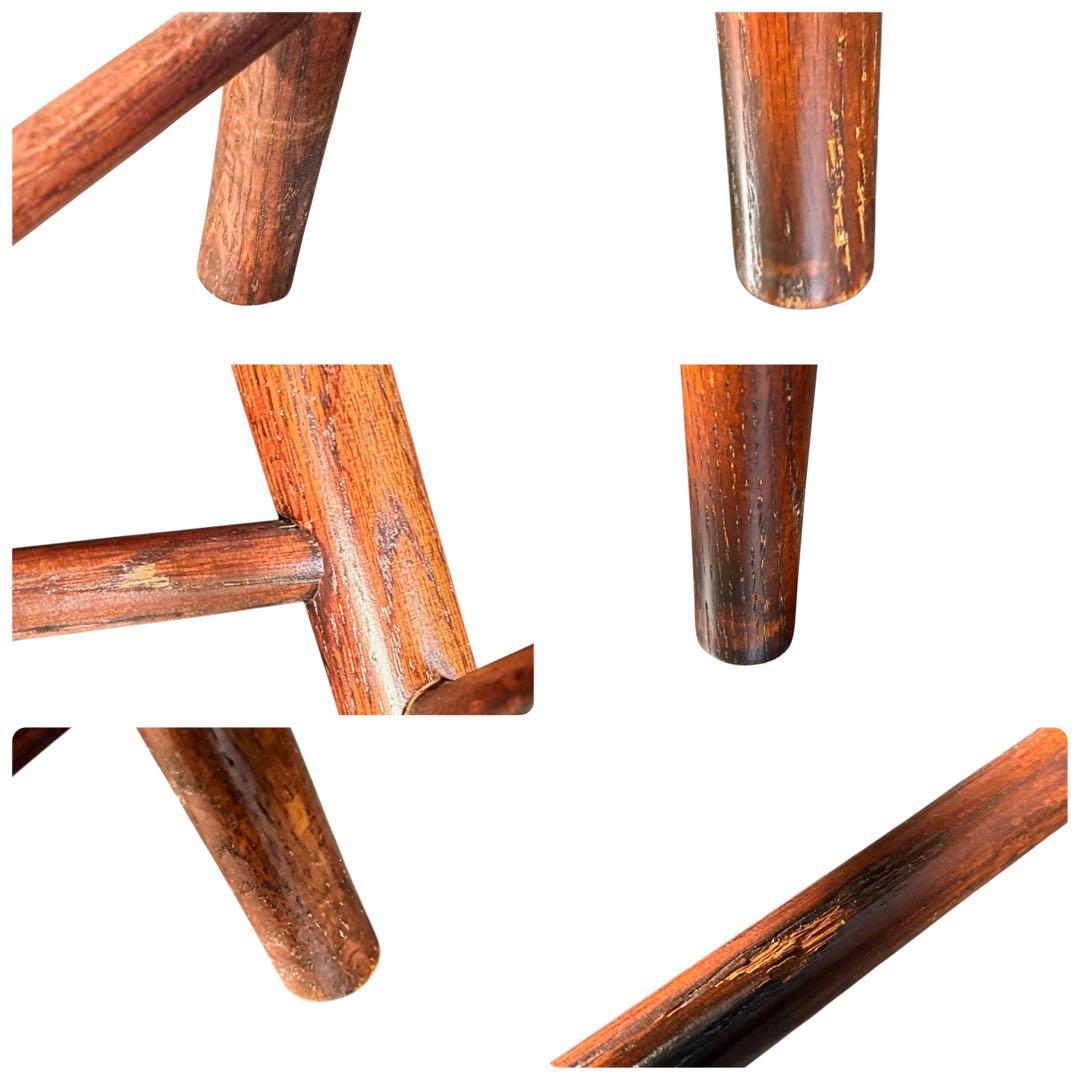 HR740 三越取扱　Shin Lee シンリー　オーク材 ダイニングチェア　籐