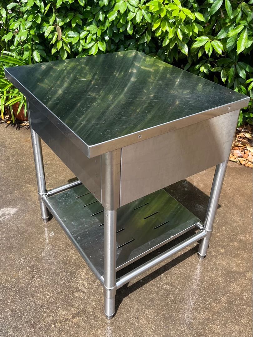 ステンレス作業台　引き出し付き　650×600×780